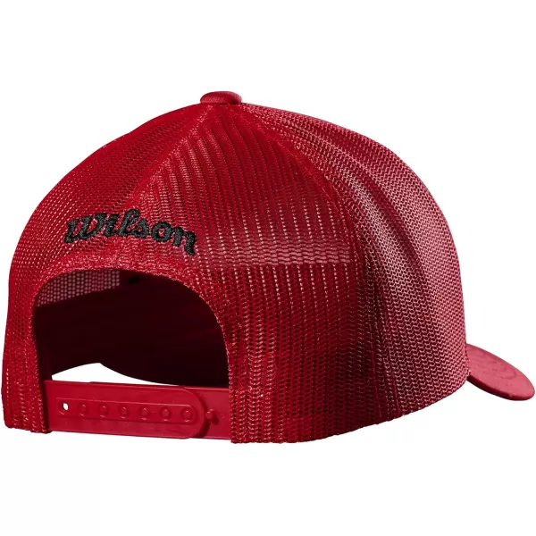 imageWILSON A2000 Leather Patch Snapback HatScarlet