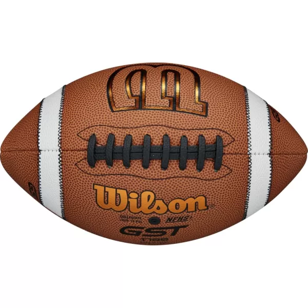 imageWILSON GST Composite Footballs  TanJunior size 4th6th grade Ages 912