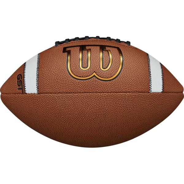 imageWILSON GST Composite Footballs  TanJunior size 4th6th grade Ages 912