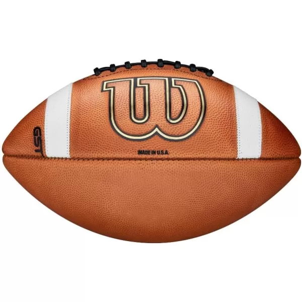 imageWILSON GST Leather Game Football  Official