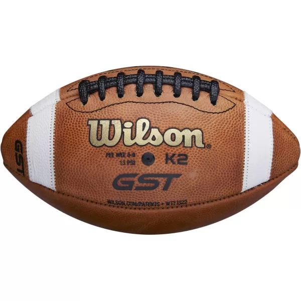 imageWILSON GST Leather Game FootballPee Wee