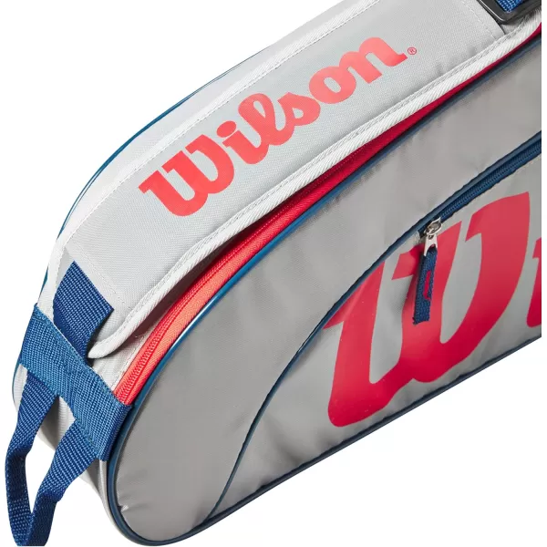 imageWILSON Junior Tennis Racket BagGreyRed