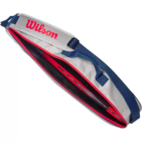 imageWILSON Junior Tennis Racket BagGreyRed