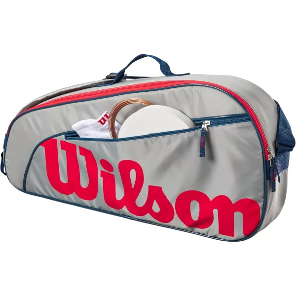 imageWILSON Junior Tennis Racket BagGreyRed