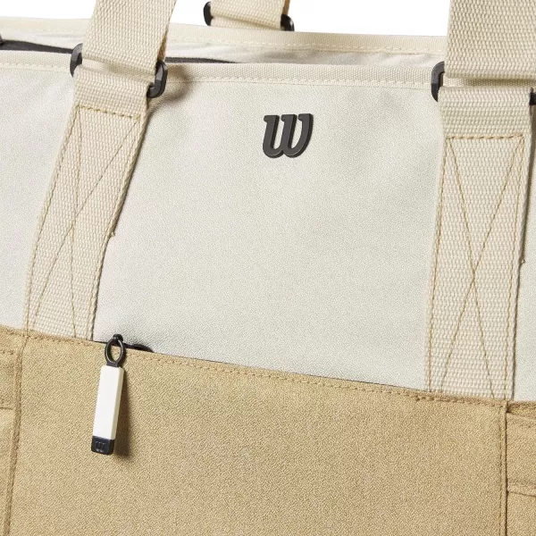 imageWILSON Lifestyle Tote Tennis Racket Bag  Khaki Holds up to 2 Rackets