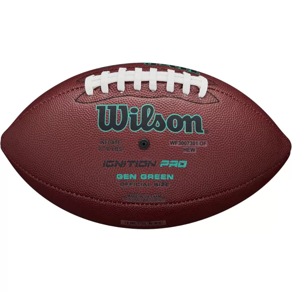 imageWILSON NFL Ignition Pro Eco Footballs  BrownJunior Size