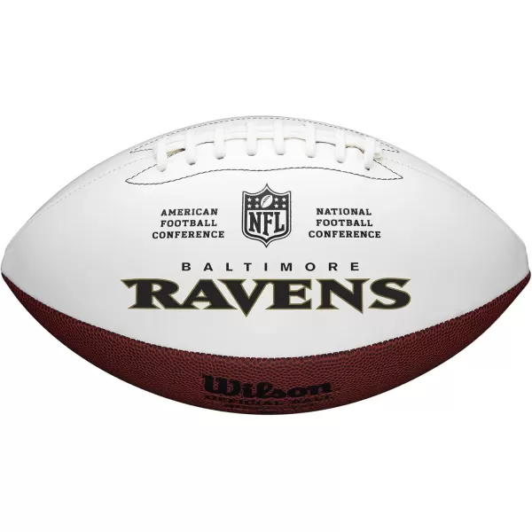 imageWILSON NFL Live Team Autograph FootballBaltimore Ravens