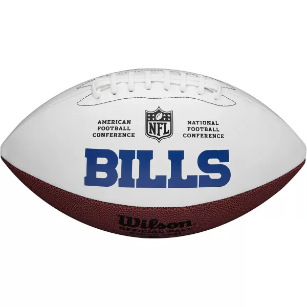 imageWILSON NFL Live Team Autograph FootballBuffalo Bills