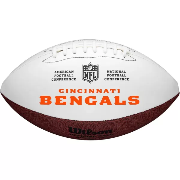 imageWILSON NFL Live Team Autograph FootballCincinnati Bengals