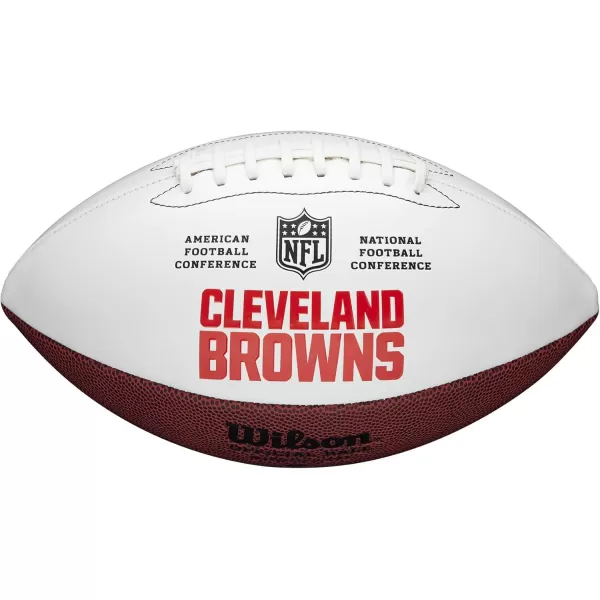 imageWILSON NFL Live Team Autograph FootballCleveland Browns