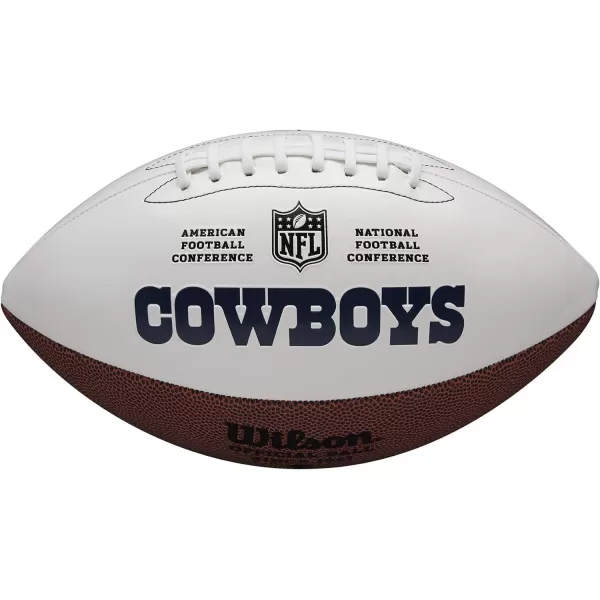 imageWILSON NFL Live Team Autograph FootballDallas Cowboys