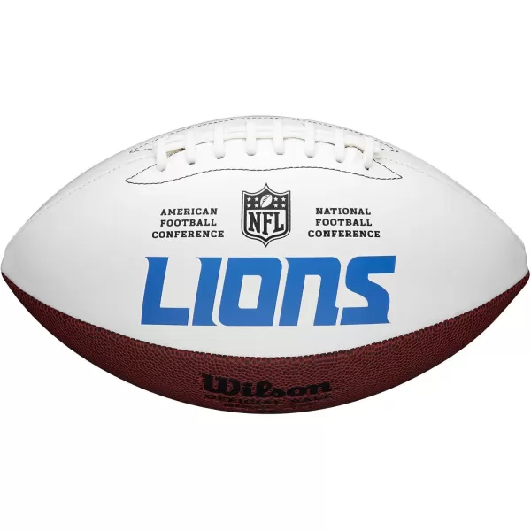 imageWILSON NFL Live Team Autograph FootballDetroit Lions