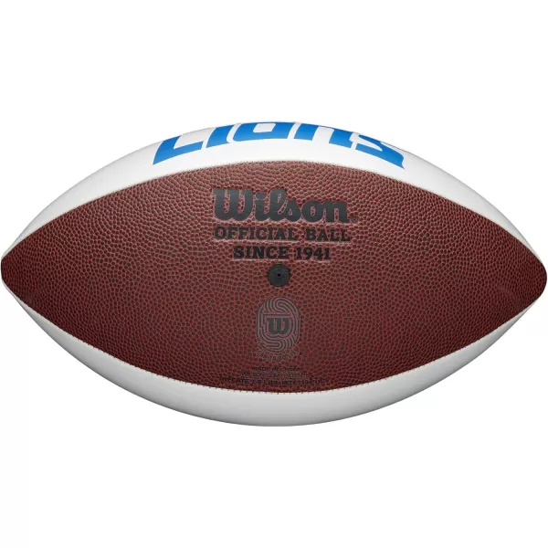 imageWILSON NFL Live Team Autograph FootballDetroit Lions