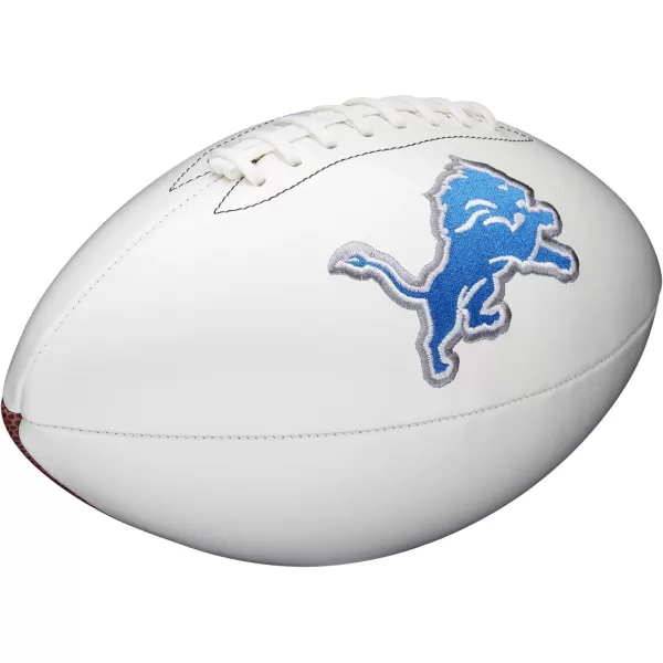 imageWILSON NFL Live Team Autograph FootballDetroit Lions