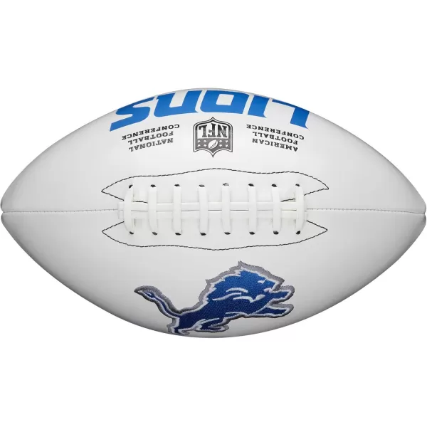 imageWILSON NFL Live Team Autograph FootballDetroit Lions