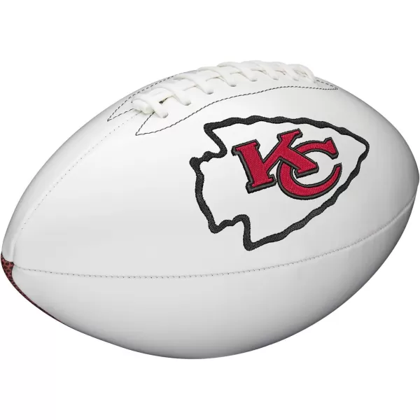 imageWILSON NFL Live Team Autograph FootballKansas City Chiefs