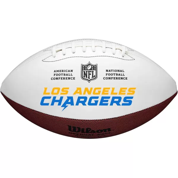 imageWILSON NFL Live Team Autograph FootballLos Angeles Chargers