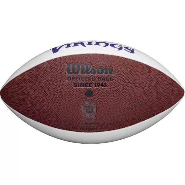 imageWILSON NFL Live Team Autograph FootballMinnesota Vikings