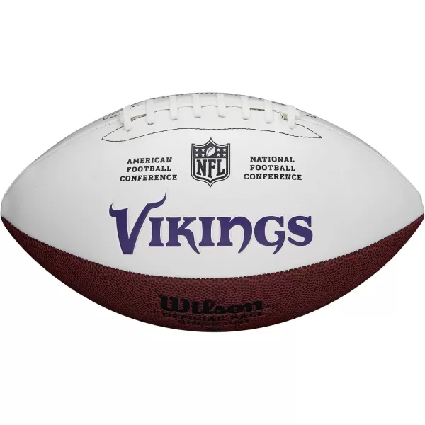 imageWILSON NFL Live Team Autograph FootballMinnesota Vikings