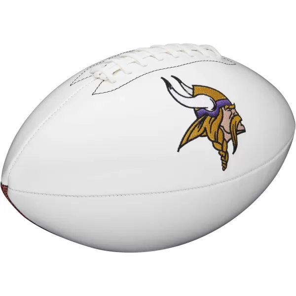 imageWILSON NFL Live Team Autograph FootballMinnesota Vikings