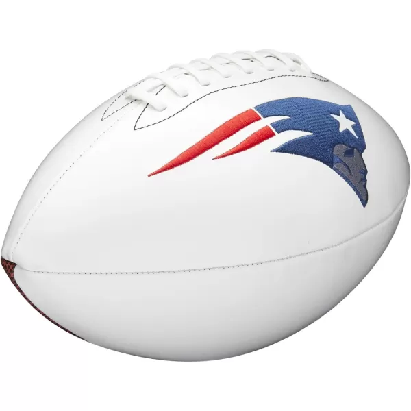 imageWILSON NFL Live Team Autograph FootballNew England Patriots