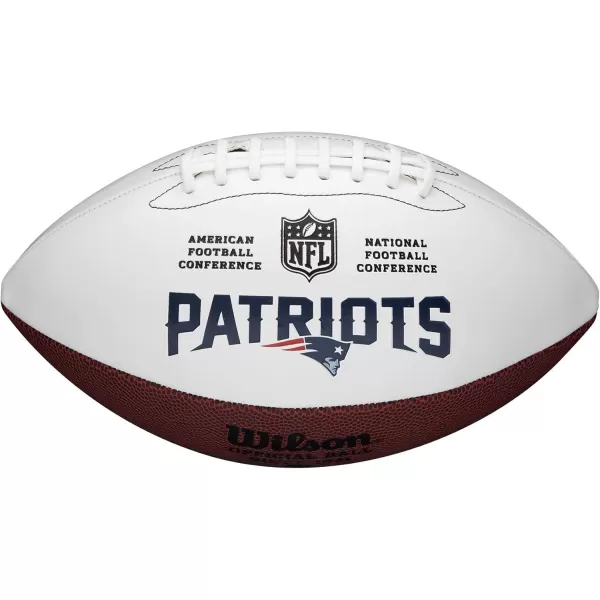 imageWILSON NFL Live Team Autograph FootballNew England Patriots