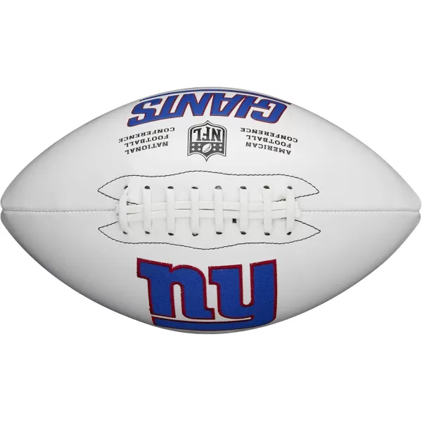 imageWILSON NFL Live Team Autograph FootballNew York Giants