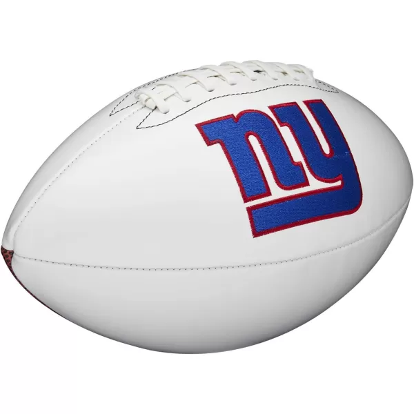 imageWILSON NFL Live Team Autograph FootballNew York Giants