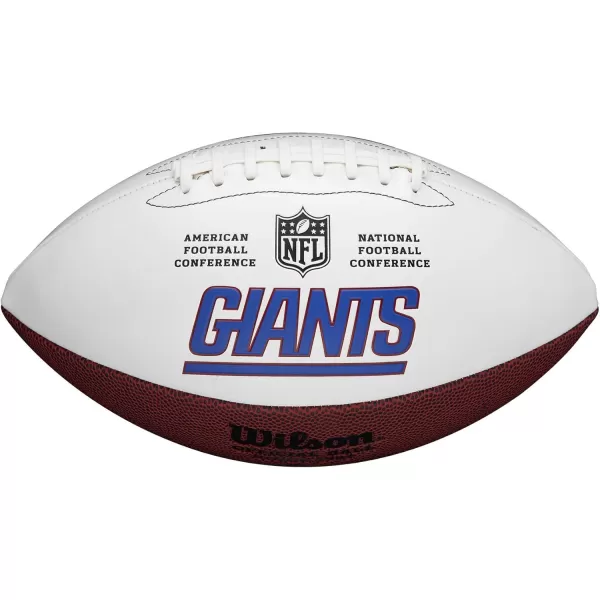 imageWILSON NFL Live Team Autograph FootballNew York Giants