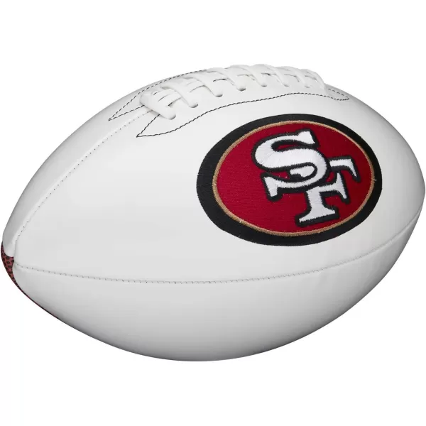 imageWILSON NFL Live Team Autograph FootballSan Francisco 49ers