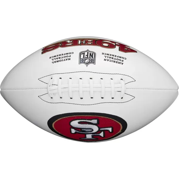 imageWILSON NFL Live Team Autograph FootballSan Francisco 49ers