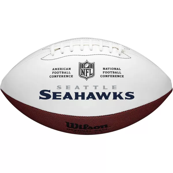 imageWILSON NFL Live Team Autograph FootballSeattle Seahawks