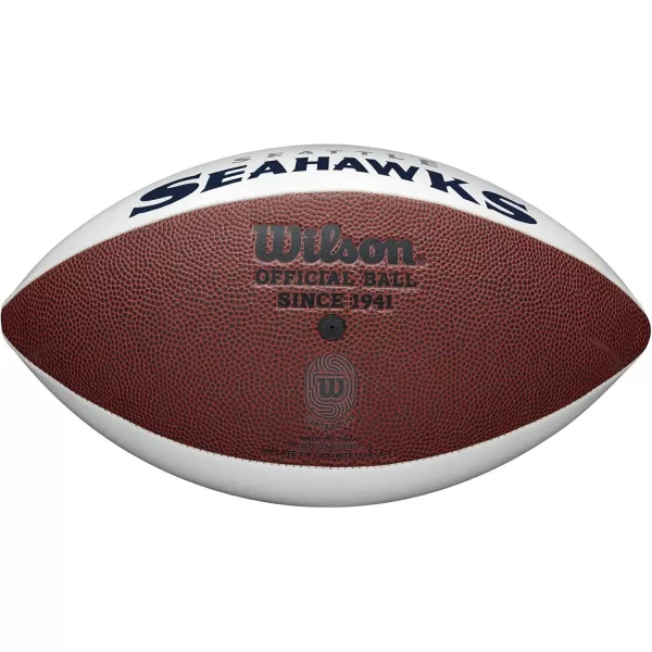 imageWILSON NFL Live Team Autograph FootballSeattle Seahawks