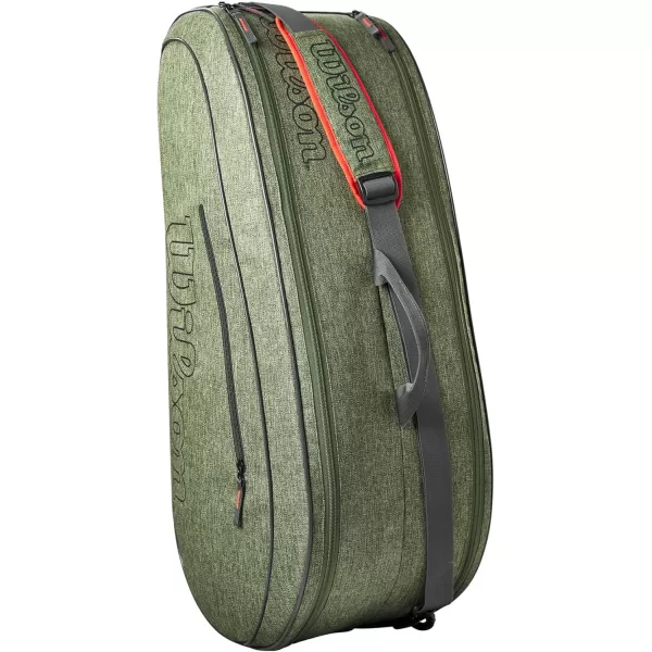 imageWILSON Team Tennis Racket Bag  Heather Green and Heather GreyHeather Green