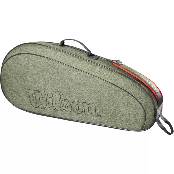 imageWILSON Team Tennis Racket Bag  Heather Green and Heather GreyHeather Green