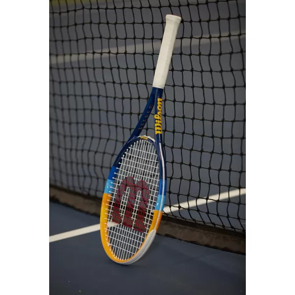 imageWilson Profile Adult Recreational Tennis Racket  BlueOrangeGrip Size 3  4 38