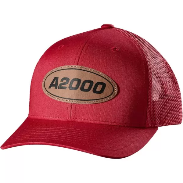 imageWILSON A2000 Leather Patch Snapback HatScarlet