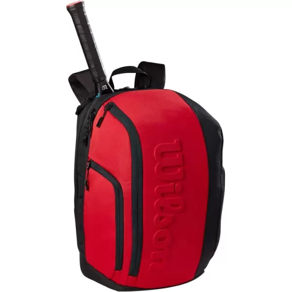 imageWILSON Clash V2 Super Tour Tennis Backpack  RedBlack Holds up to 2 Rackets