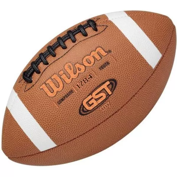 imageWILSON GST Composite Footballs  TanYouth Size 7th8th grade Ages 1214