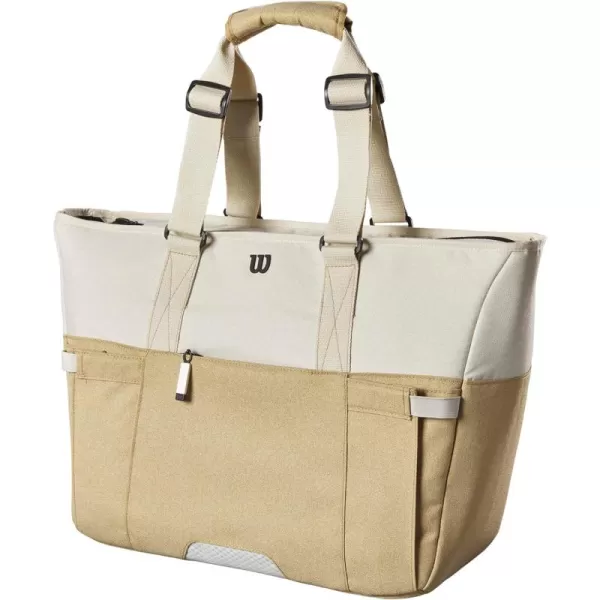 imageWILSON Lifestyle Tote Tennis Racket Bag  Khaki Holds up to 2 Rackets