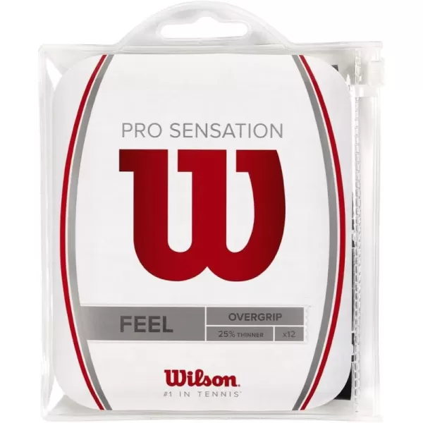 imageWILSON Pro Sensation Tennis Racket Overgrip Pro Sensation Black Pack of 12 Model WRZ4011BKBlack