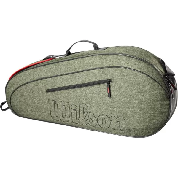 imageWILSON Team Tennis Racket Bag  Heather Green and Heather GreyHeather Green