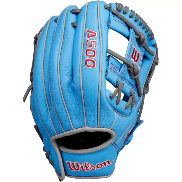 imageWILSON A500 Youth Baseball GlovesBlueGreyRed