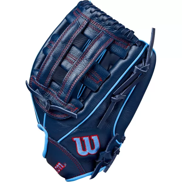 imageWILSON A500 Youth Baseball GlovesNavyBlueRed