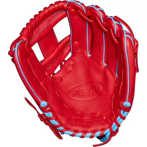 imageWILSON A500 Youth Baseball GlovesRedBlueWhite