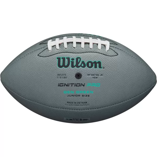 imageWILSON NFL Ignition Pro Eco Football  Green Junior Size