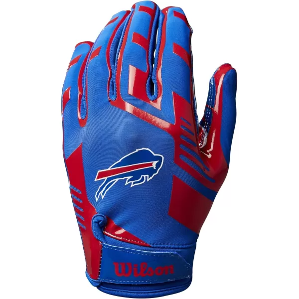 imageWILSON NFL Stretch Fit Football Gloves  Youth and Adult SizesBuffalo Bills