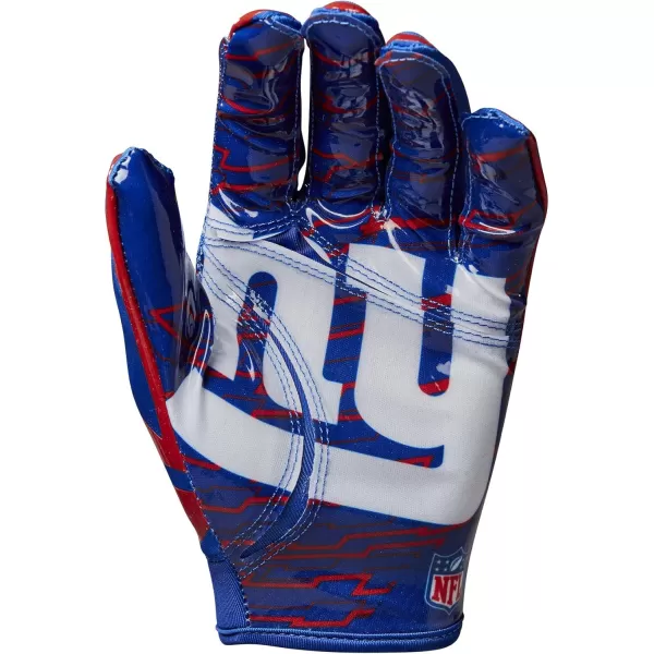 imageWILSON NFL Stretch Fit Football Gloves  Youth and Adult SizesNew York Giants