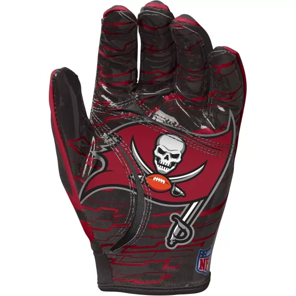 imageWILSON NFL Stretch Fit Football Gloves  Youth and Adult SizesTampa Bay Buccaneers