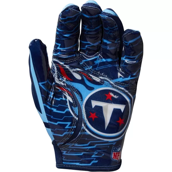 imageWILSON NFL Stretch Fit Football Gloves  Youth and Adult SizesTennessee Titans